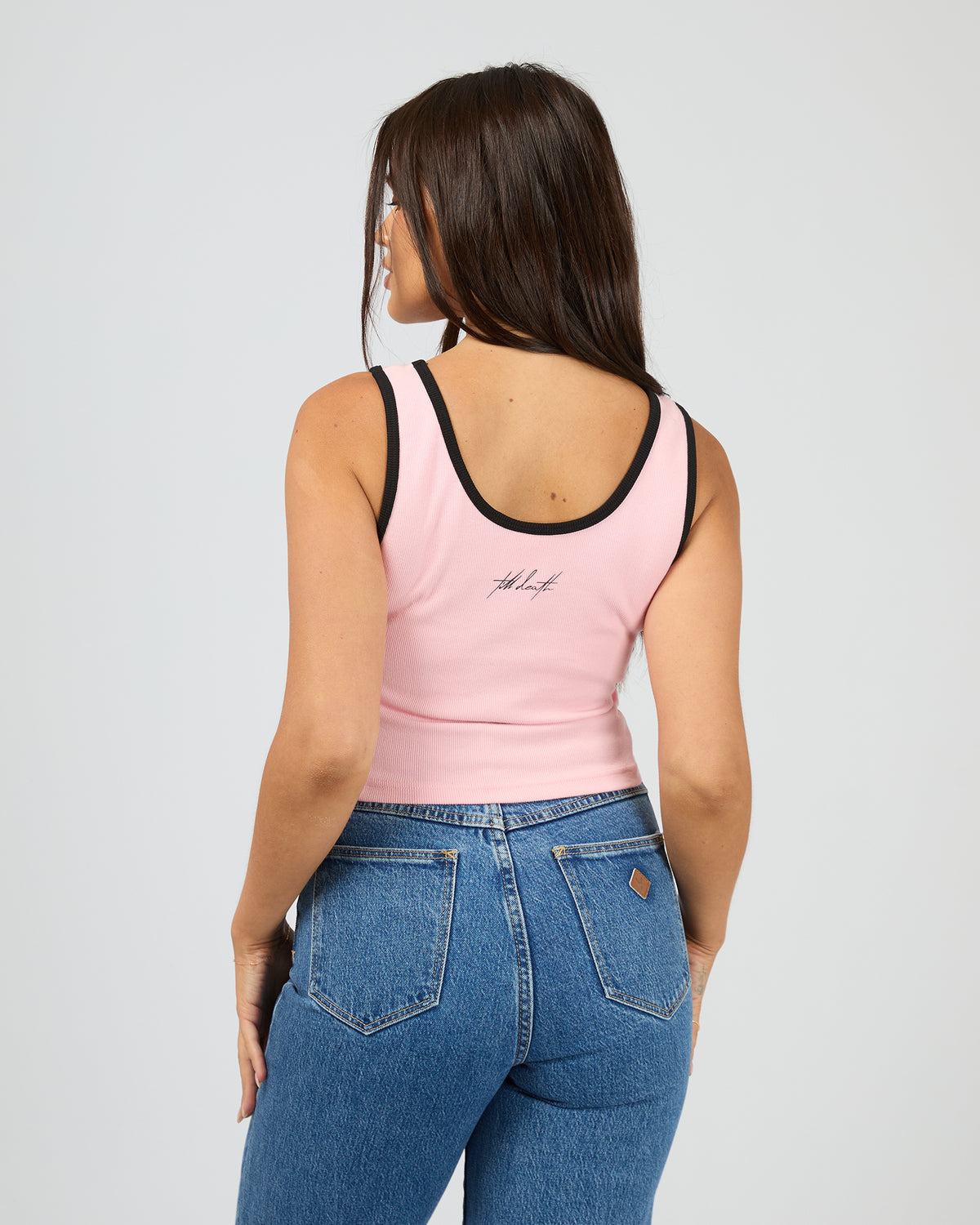 Cyber Low Crop Washed Pink