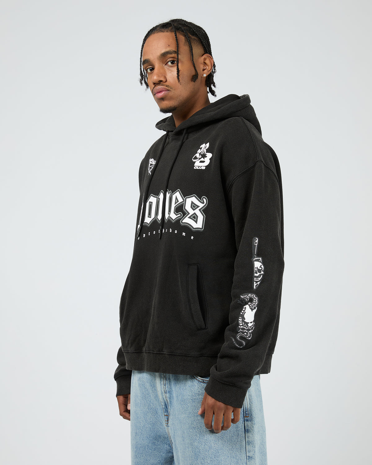 Bbtb Stacker Hoodie Acid Black