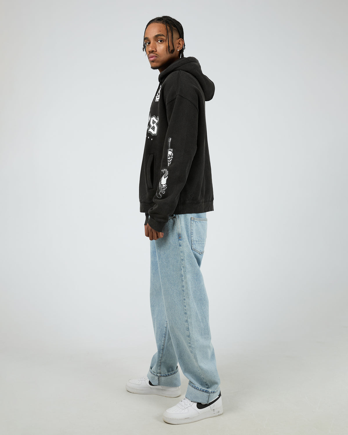 Bbtb Stacker Hoodie Acid Black