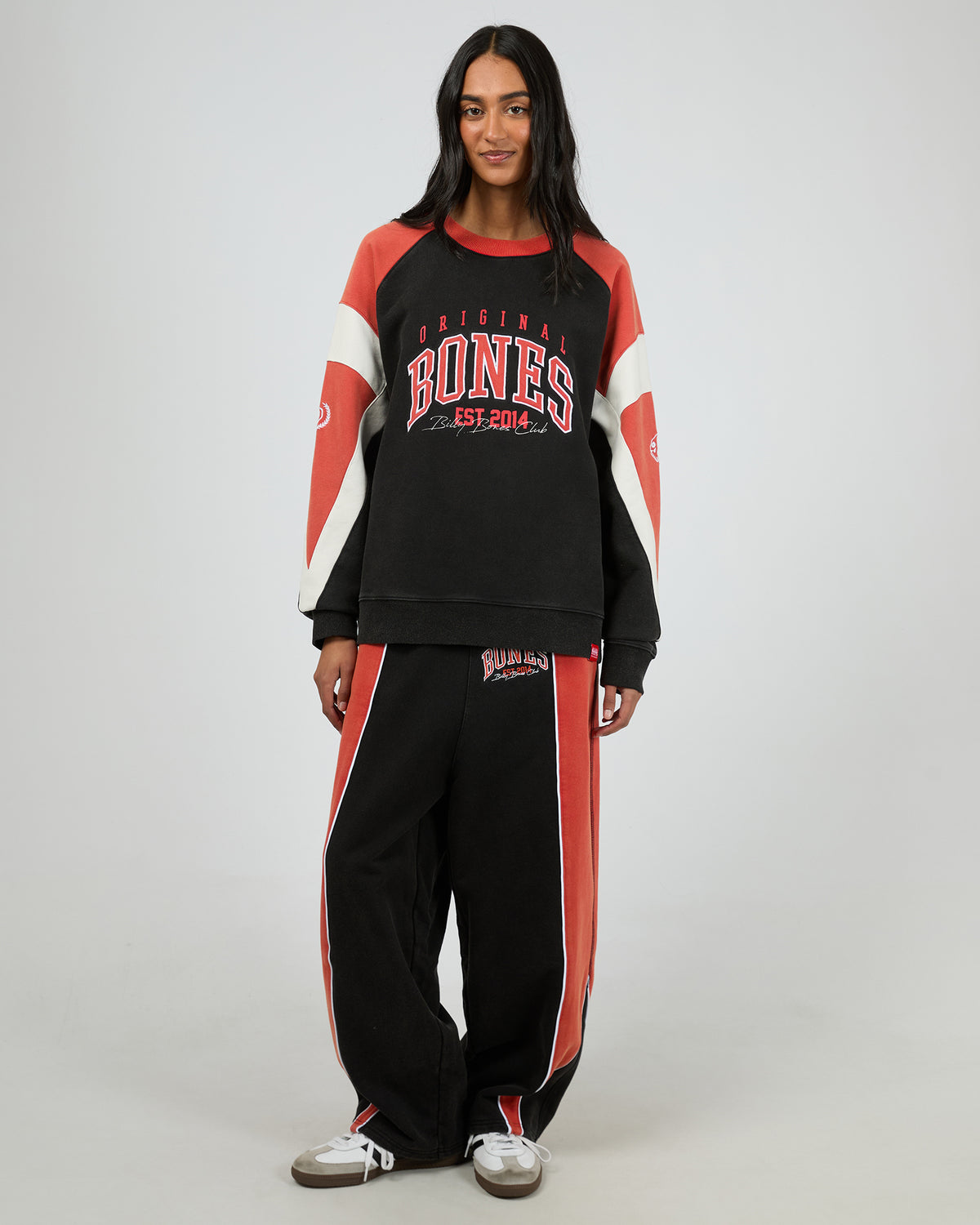 False Start Trackpants Washed Black