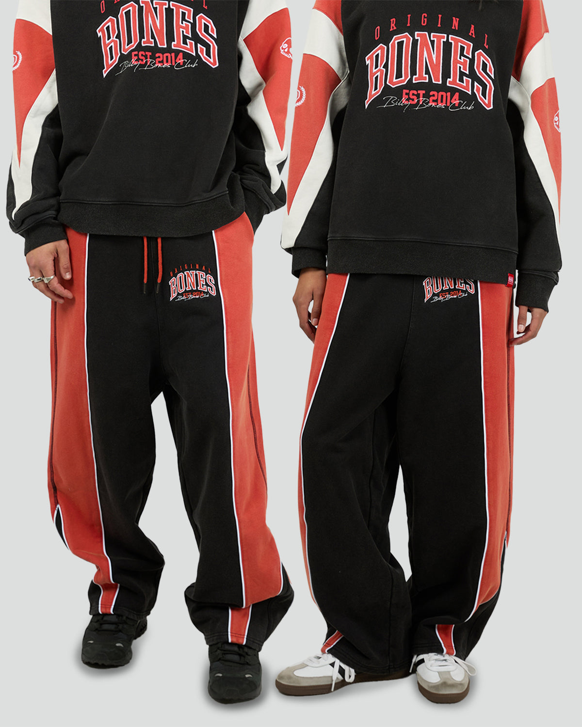 False Start Trackpants Washed Black