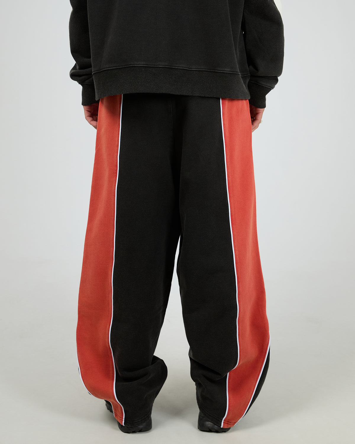 False Start Trackpants Washed Black