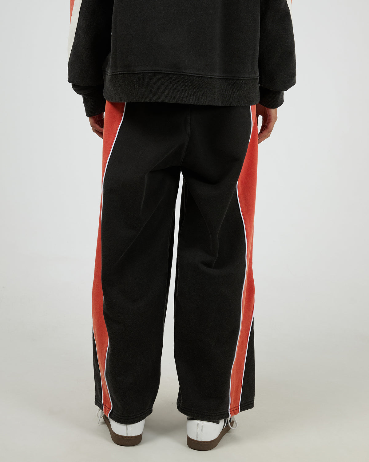 False Start Trackpants Washed Black
