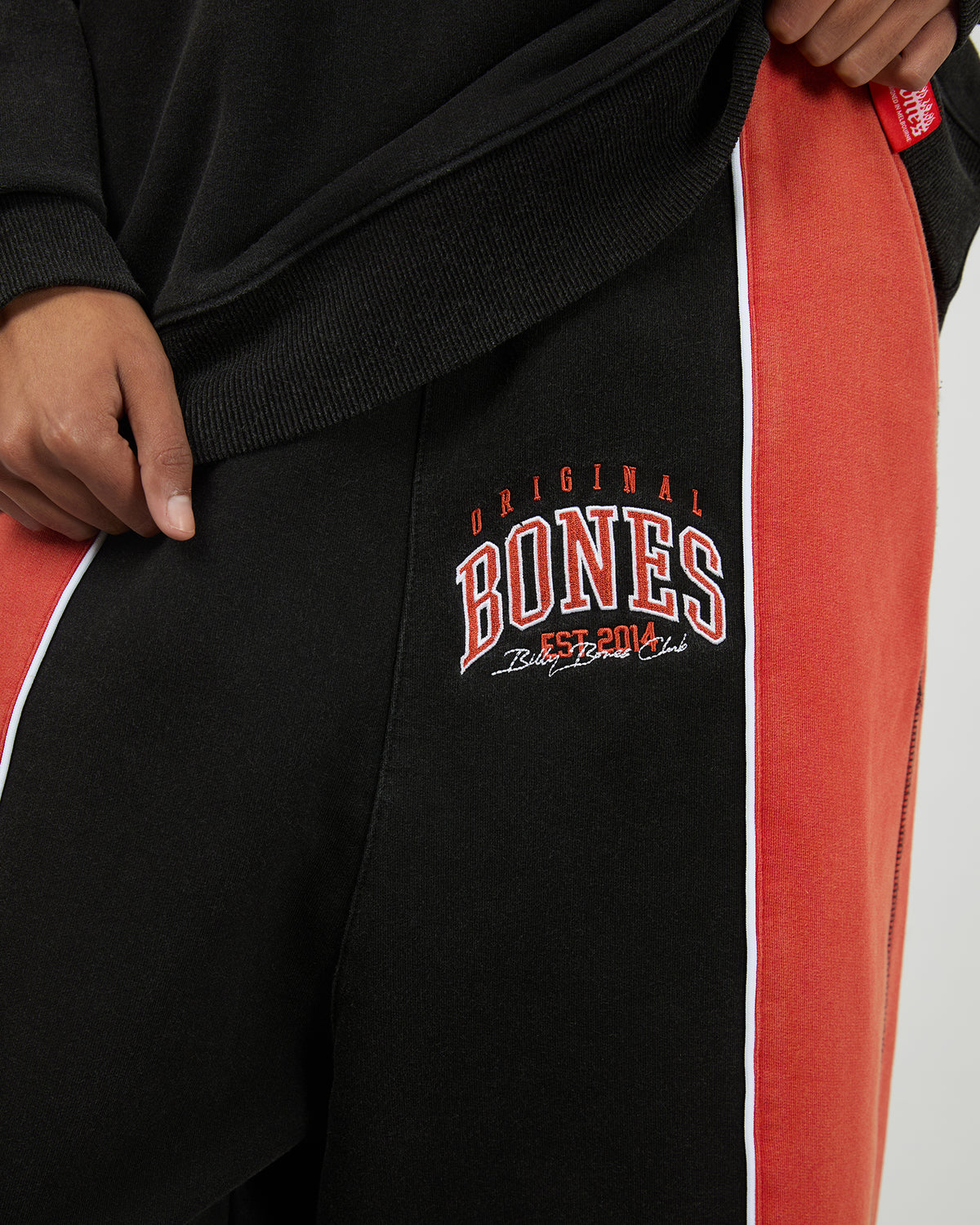 False Start Trackpants Washed Black