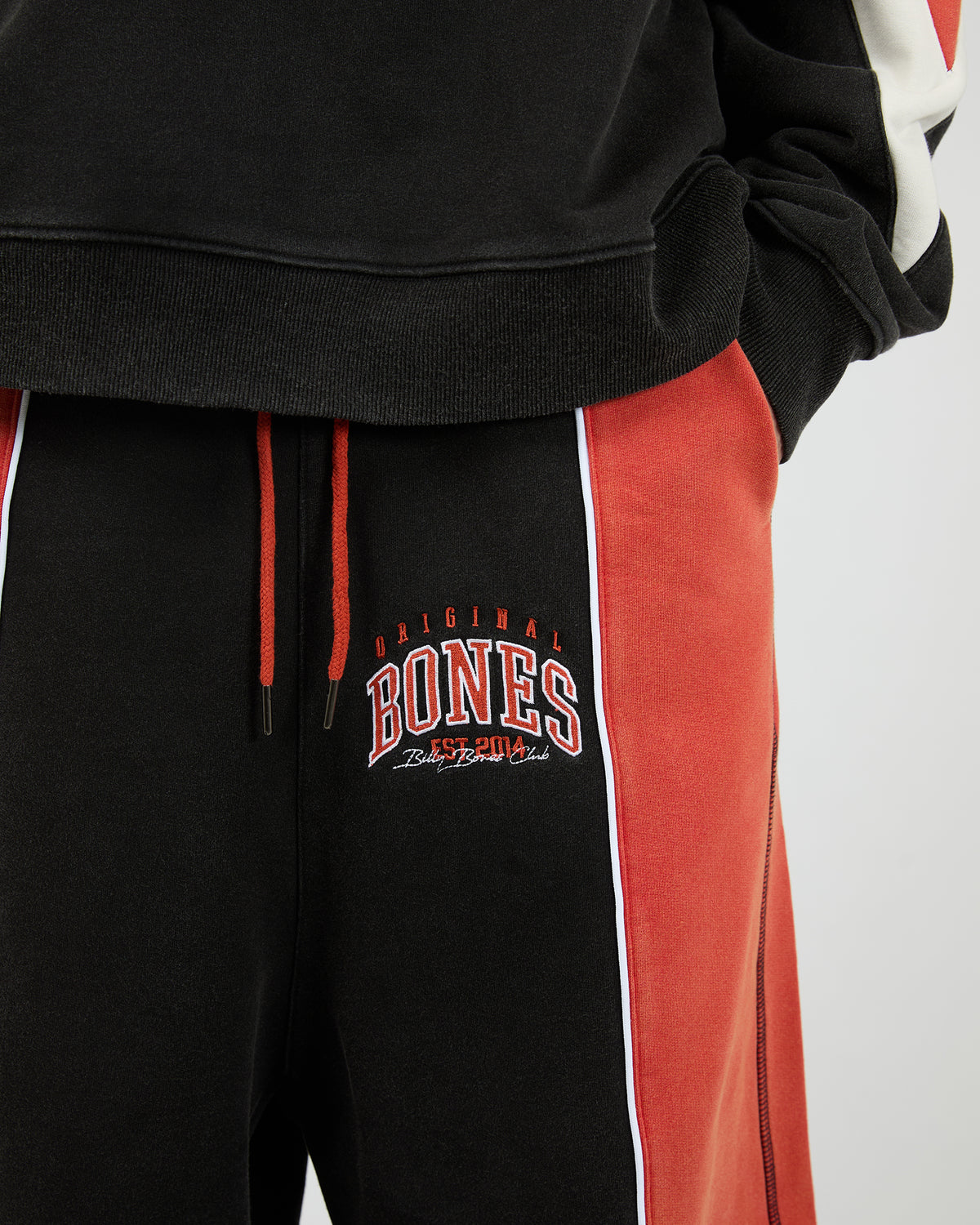 False Start Trackpants Washed Black