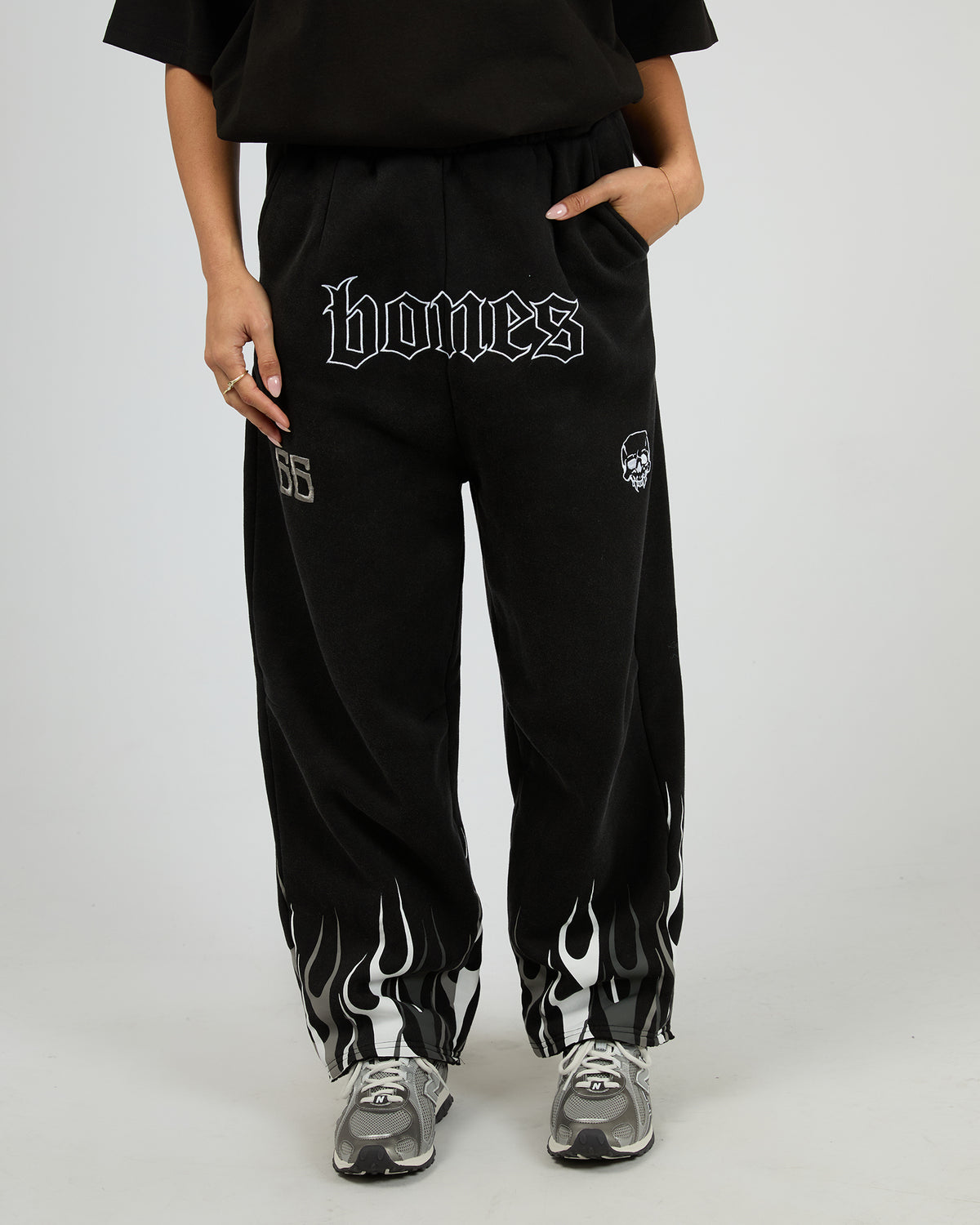 Bones Burner Pants Washed Black