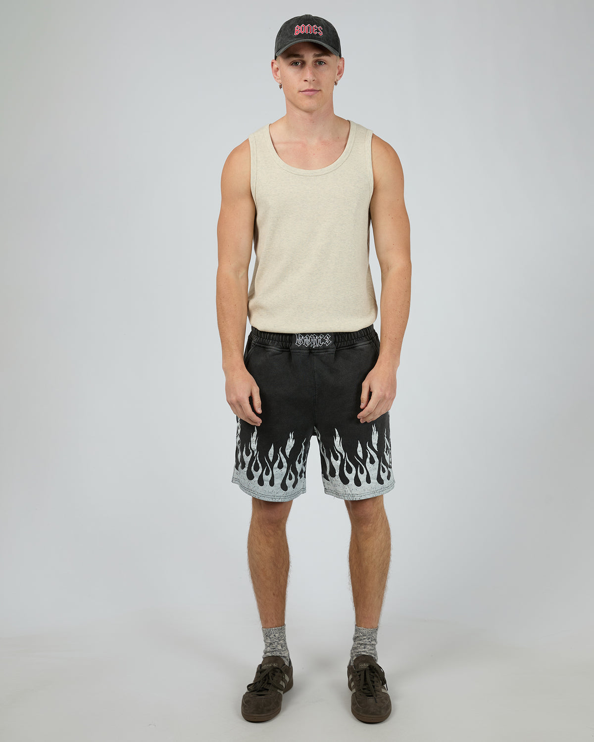 Burner Jersey Shorts Washed Black