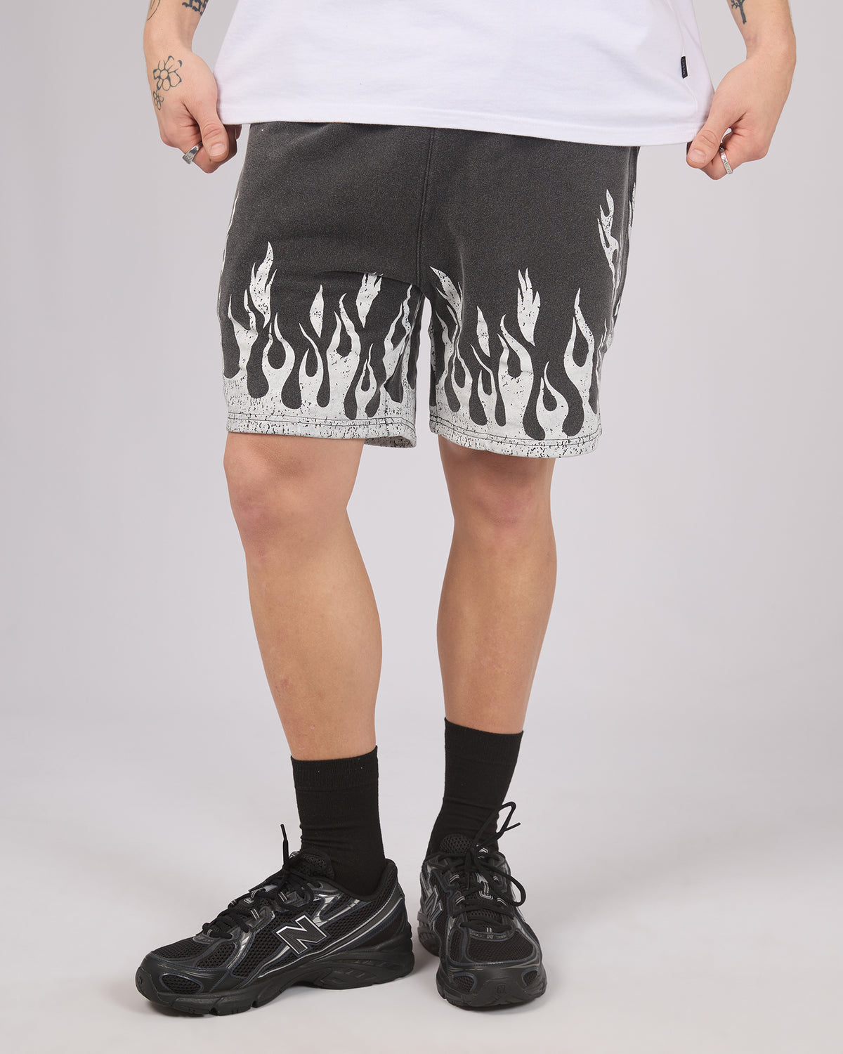 Burner Jersey Shorts Washed Black
