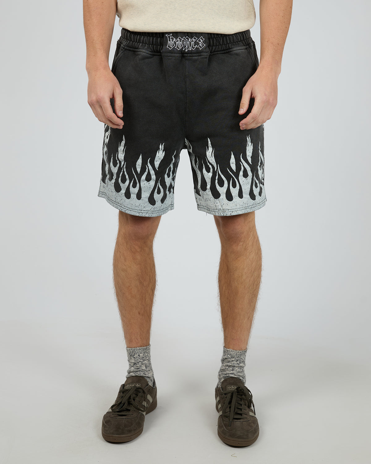 Burner Jersey Shorts Washed Black