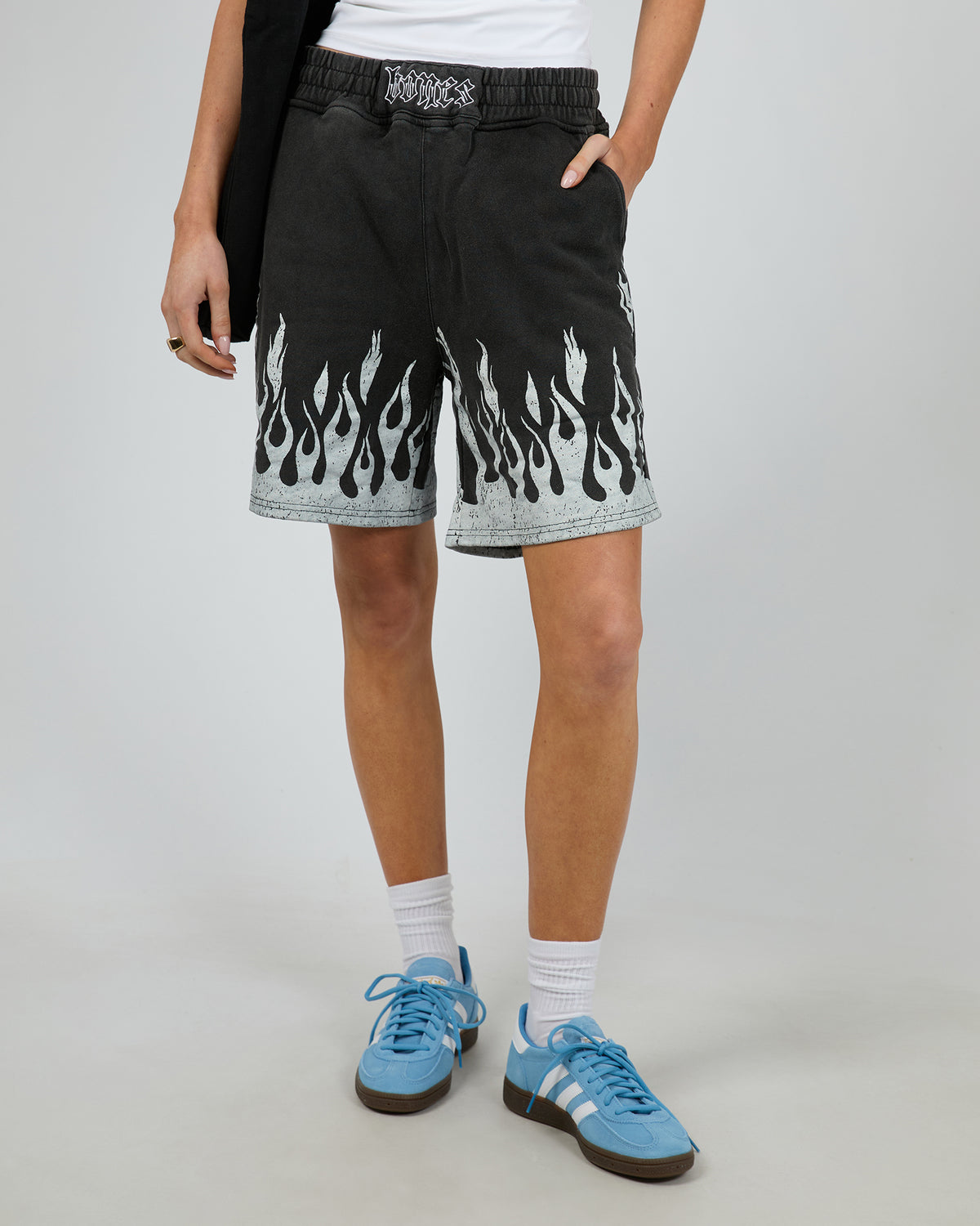 Burner Jersey Shorts Washed Black