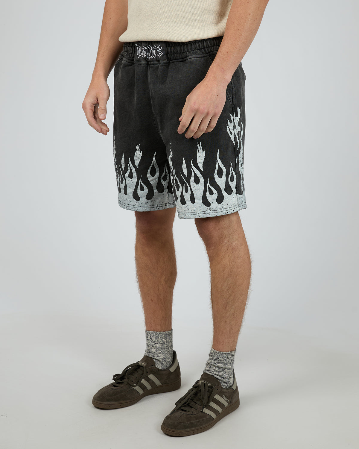 Burner Jersey Shorts Washed Black