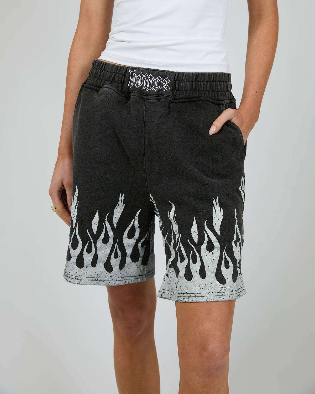 Burner Jersey Shorts Washed Black