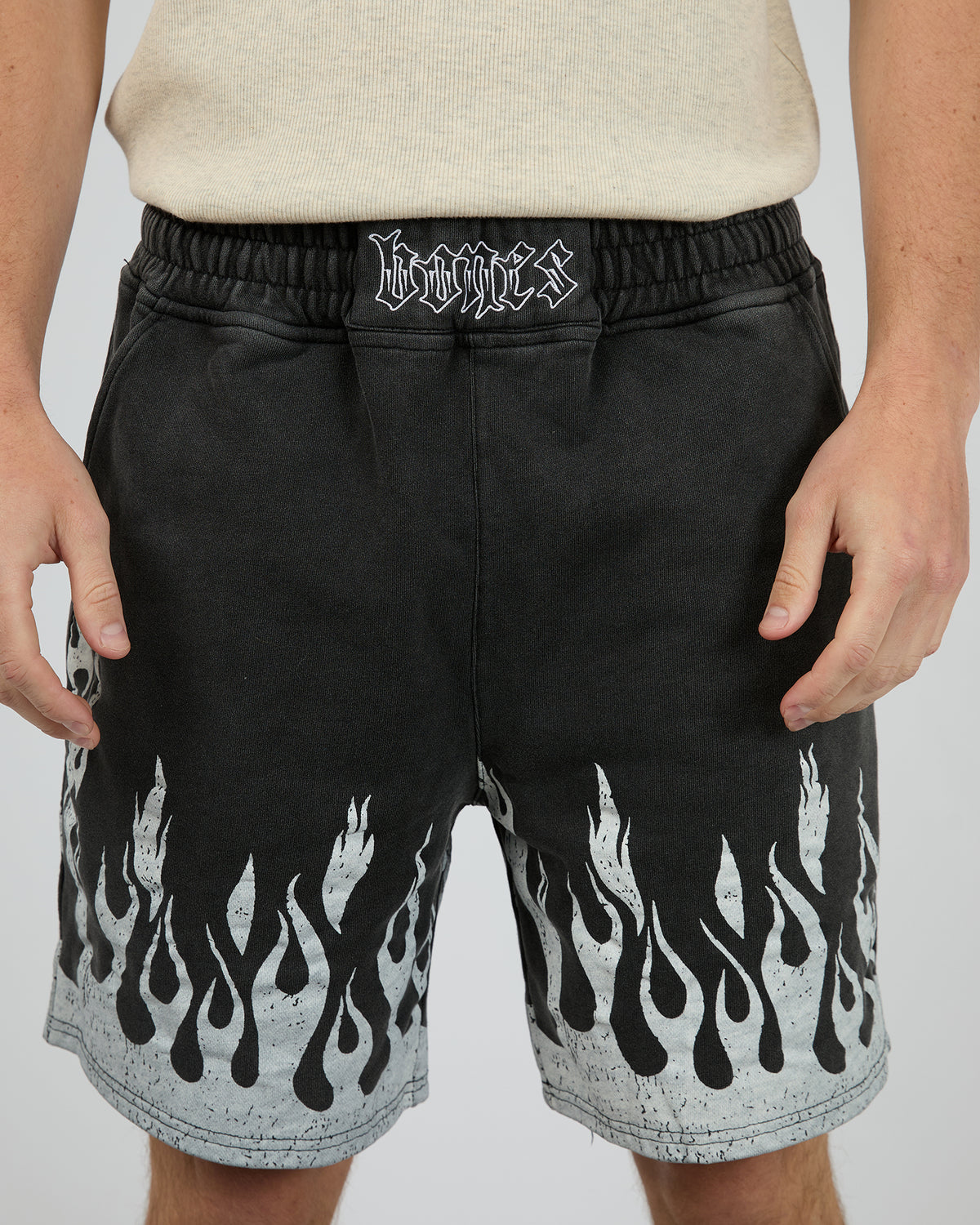 Burner Jersey Shorts Washed Black