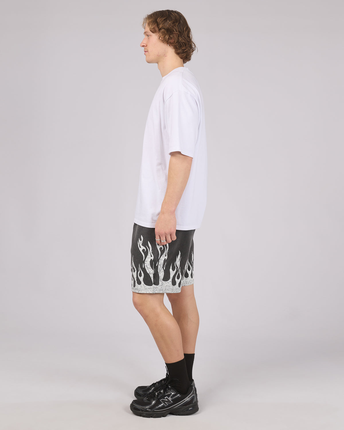 Burner Jersey Shorts Washed Black