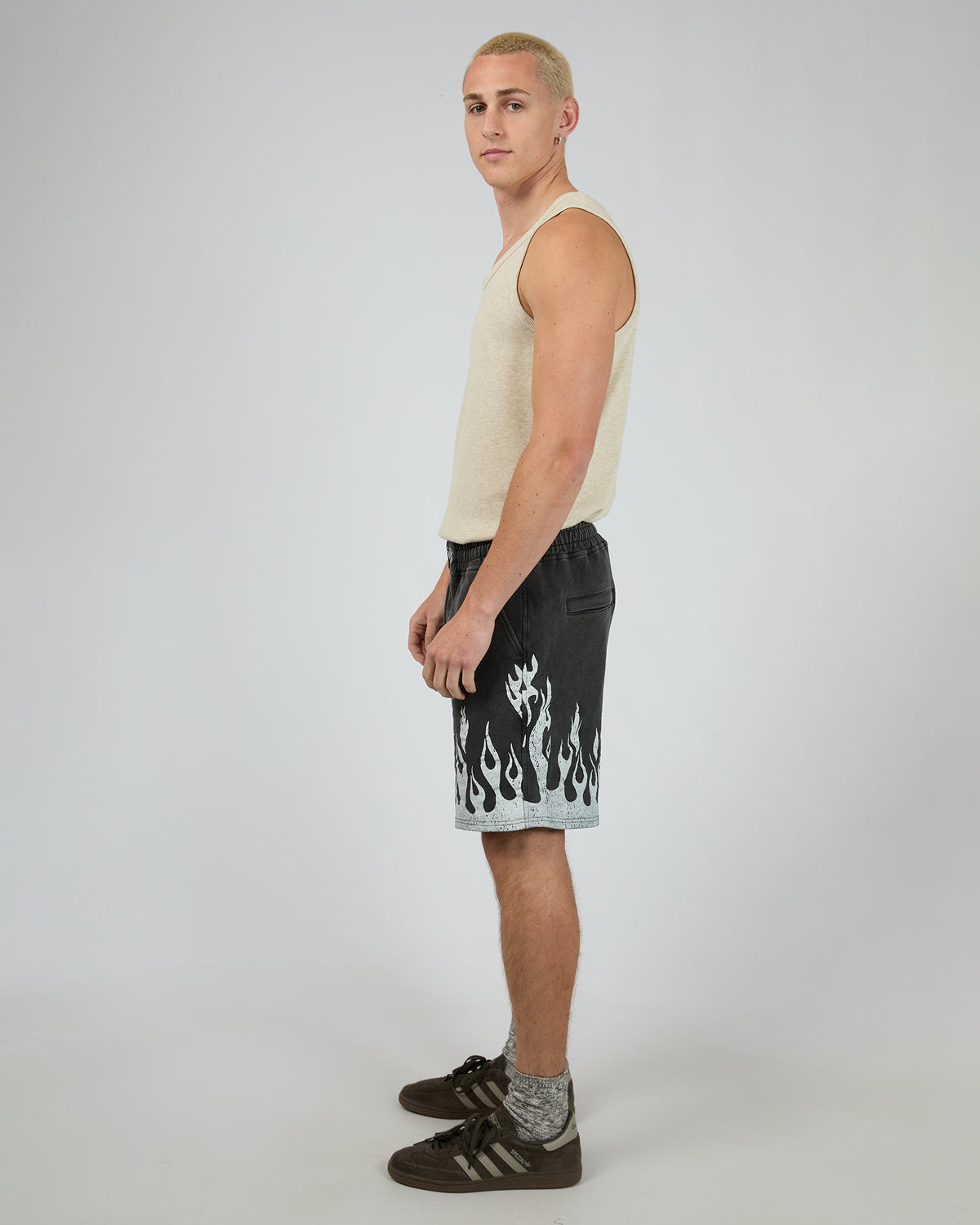 Burner Jersey Shorts Washed Black