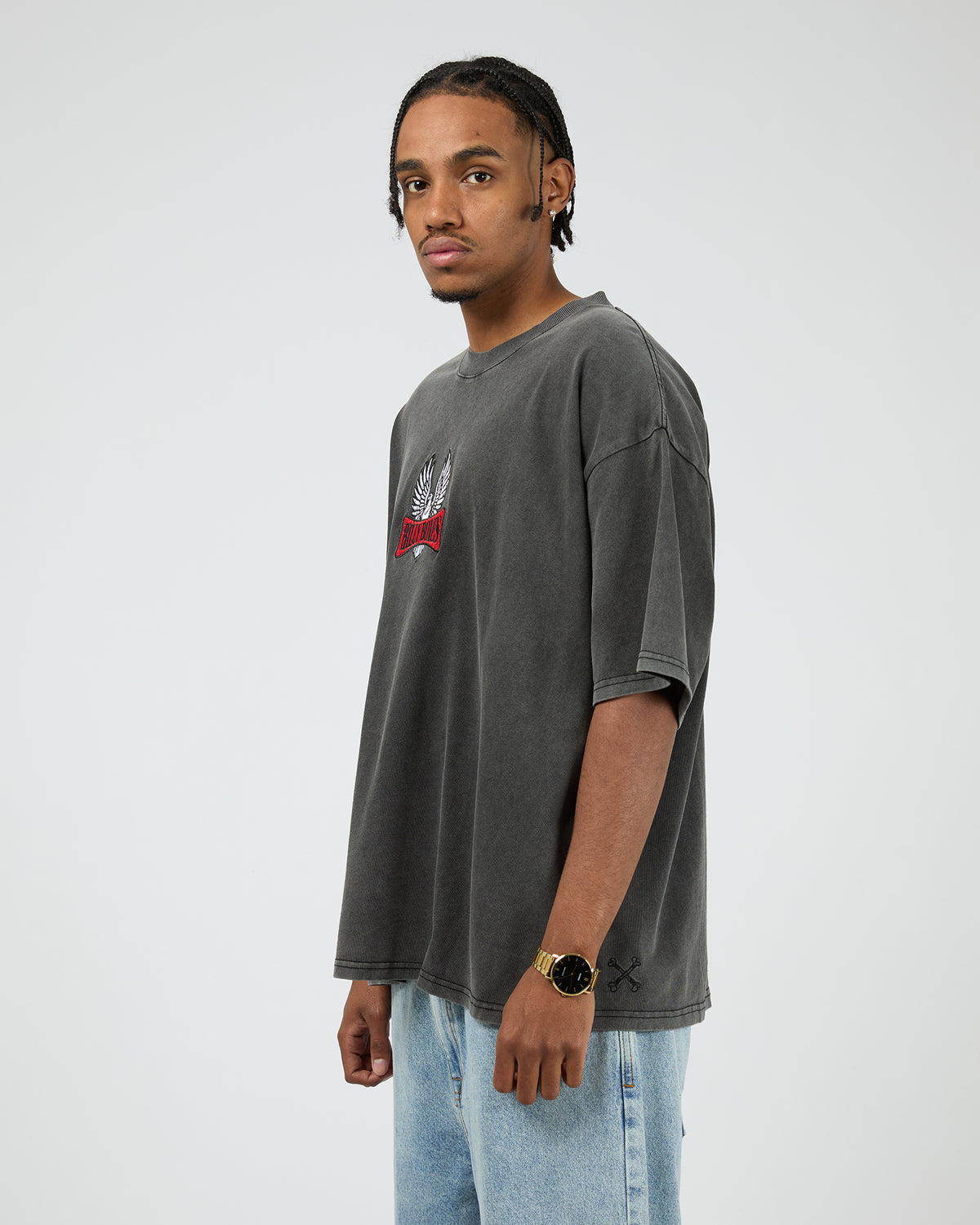 Wingman Tee Washed Black