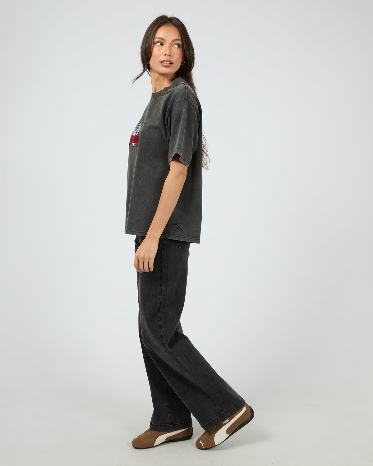 Wingman Tee Washed Black