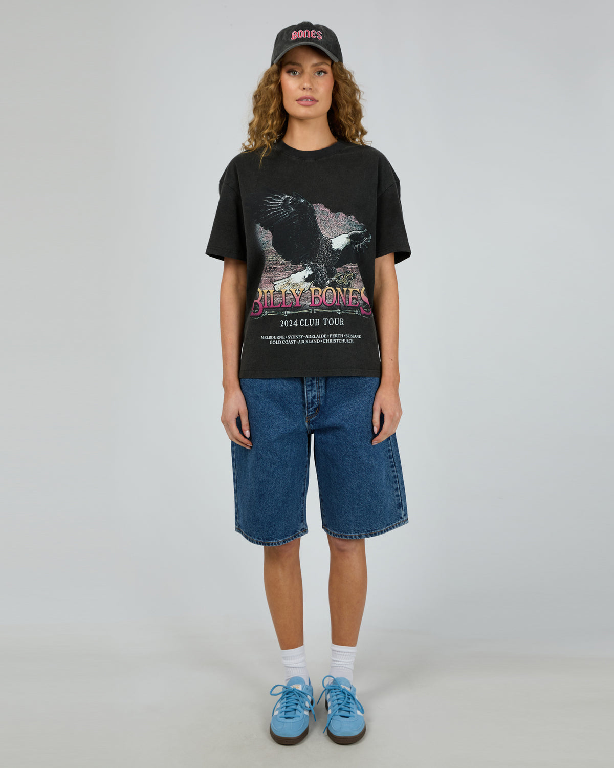 Club Tour Eagle Tee Vintage Black