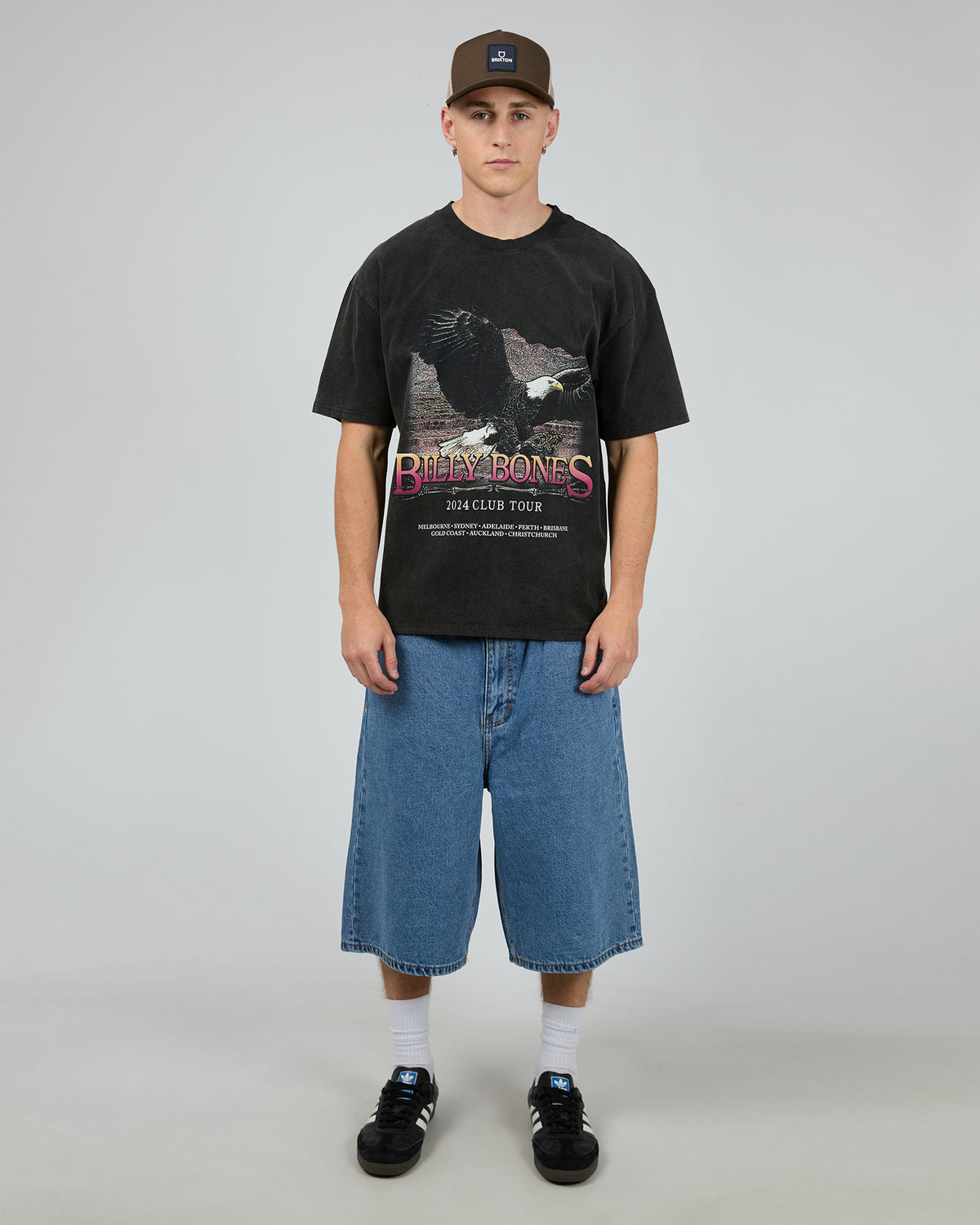 Club Tour Eagle Tee Vintage Black