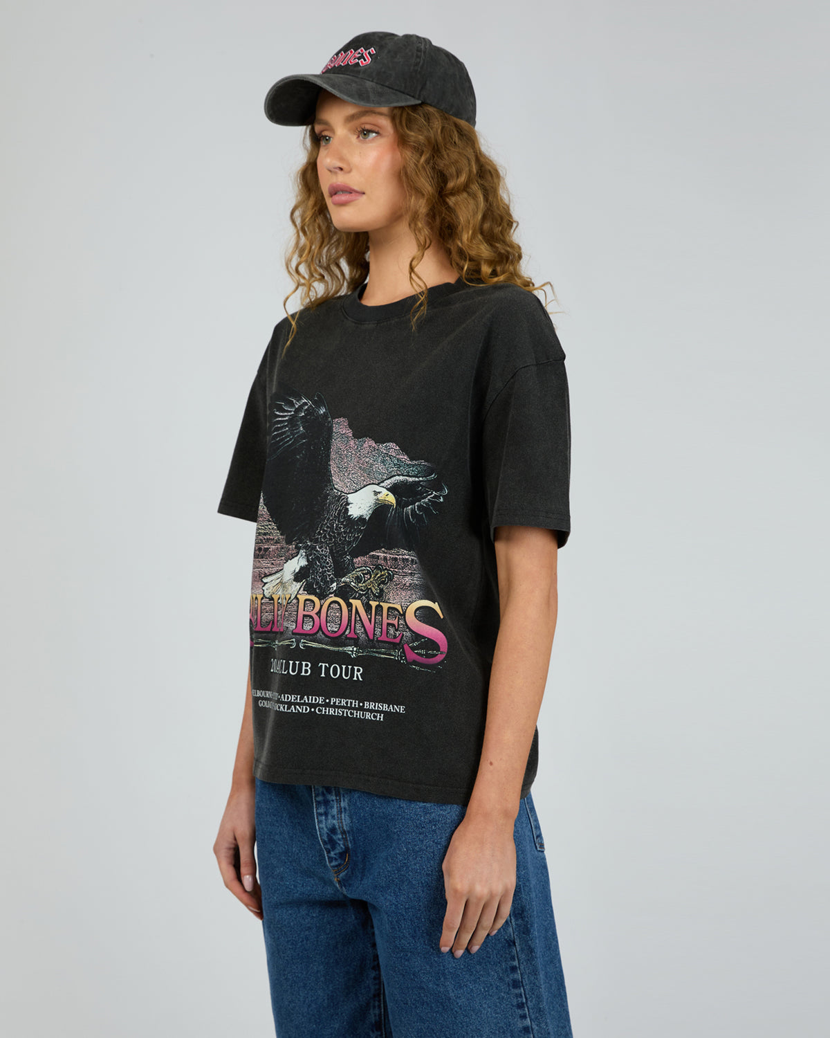 Club Tour Eagle Tee Vintage Black