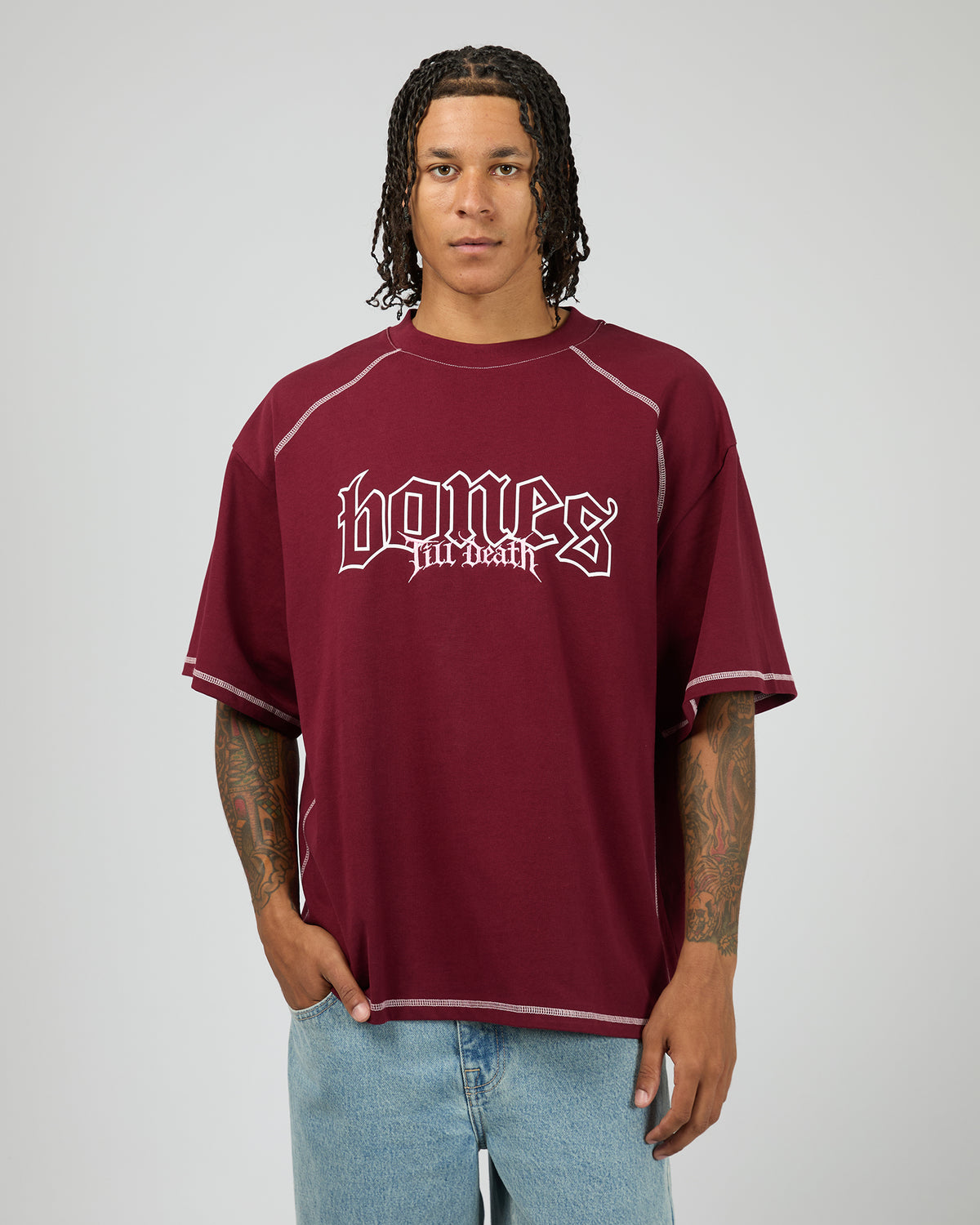 Till Death 4.0 Steeze Tee Merlot