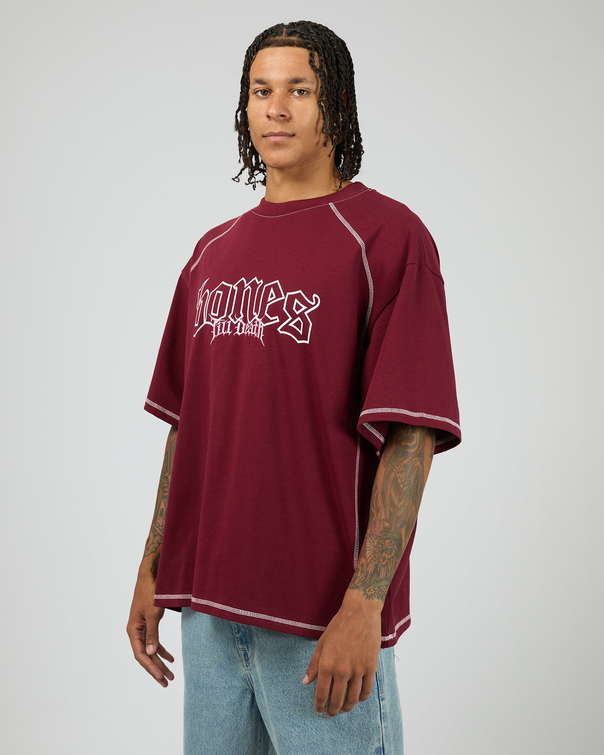 Till Death 4.0 Steeze Tee Merlot