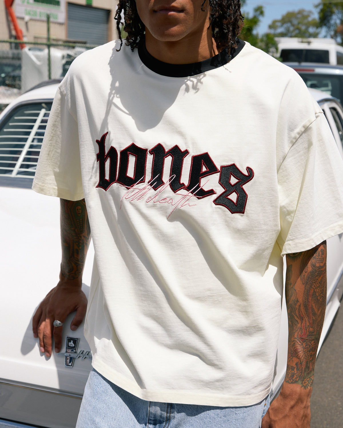 Till Death Love Letter Tee Cream