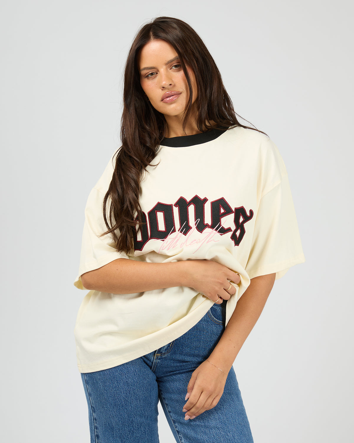 Till Death Love Letter Tee Cream
