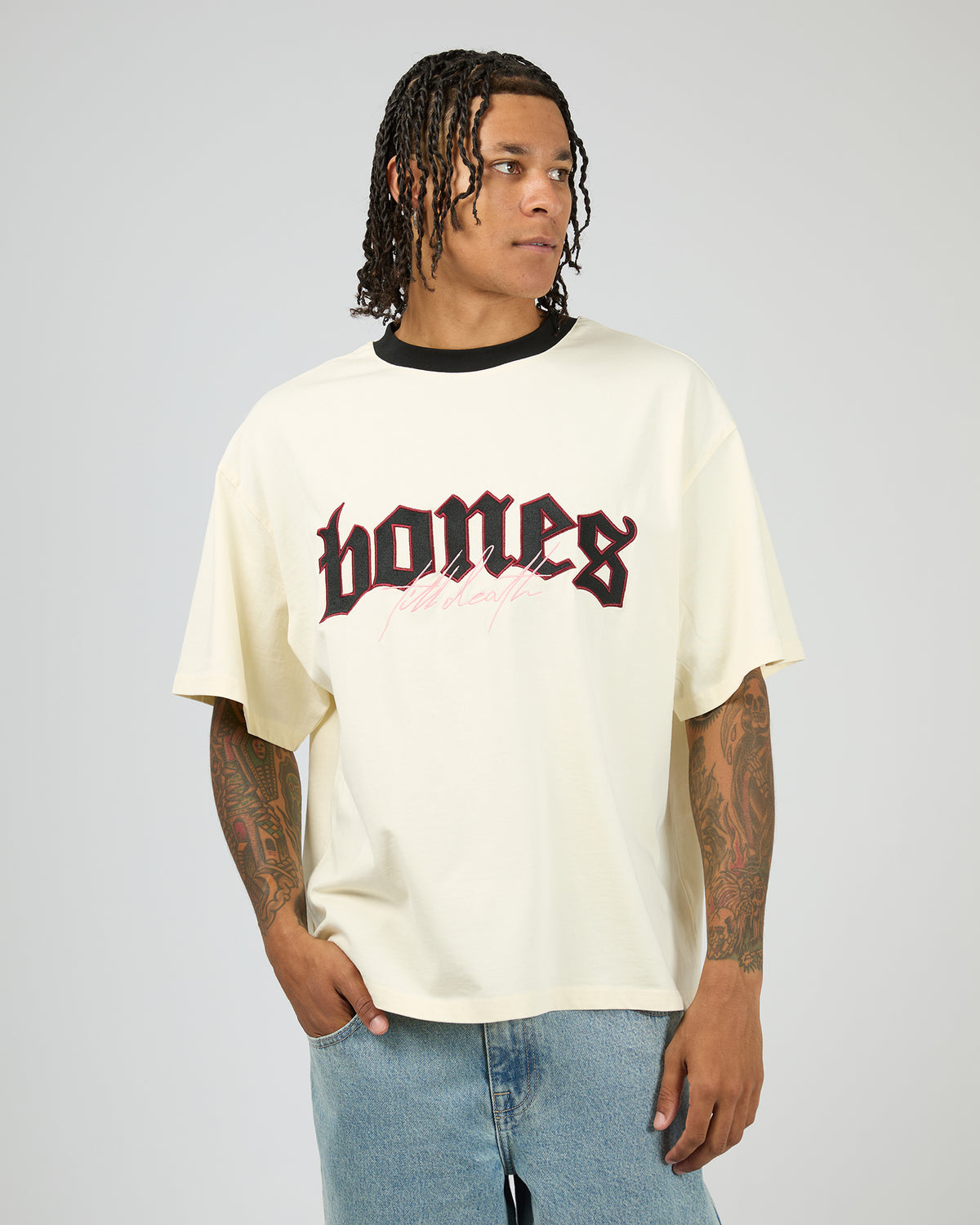 Till Death Love Letter Tee Cream