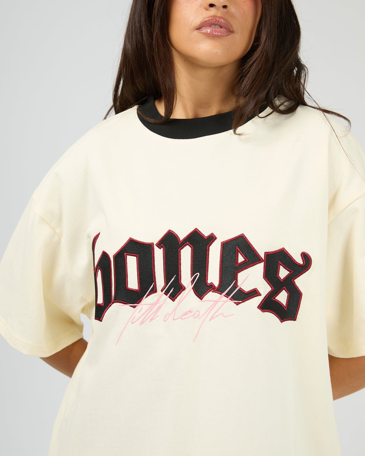 Till Death Love Letter Tee Cream