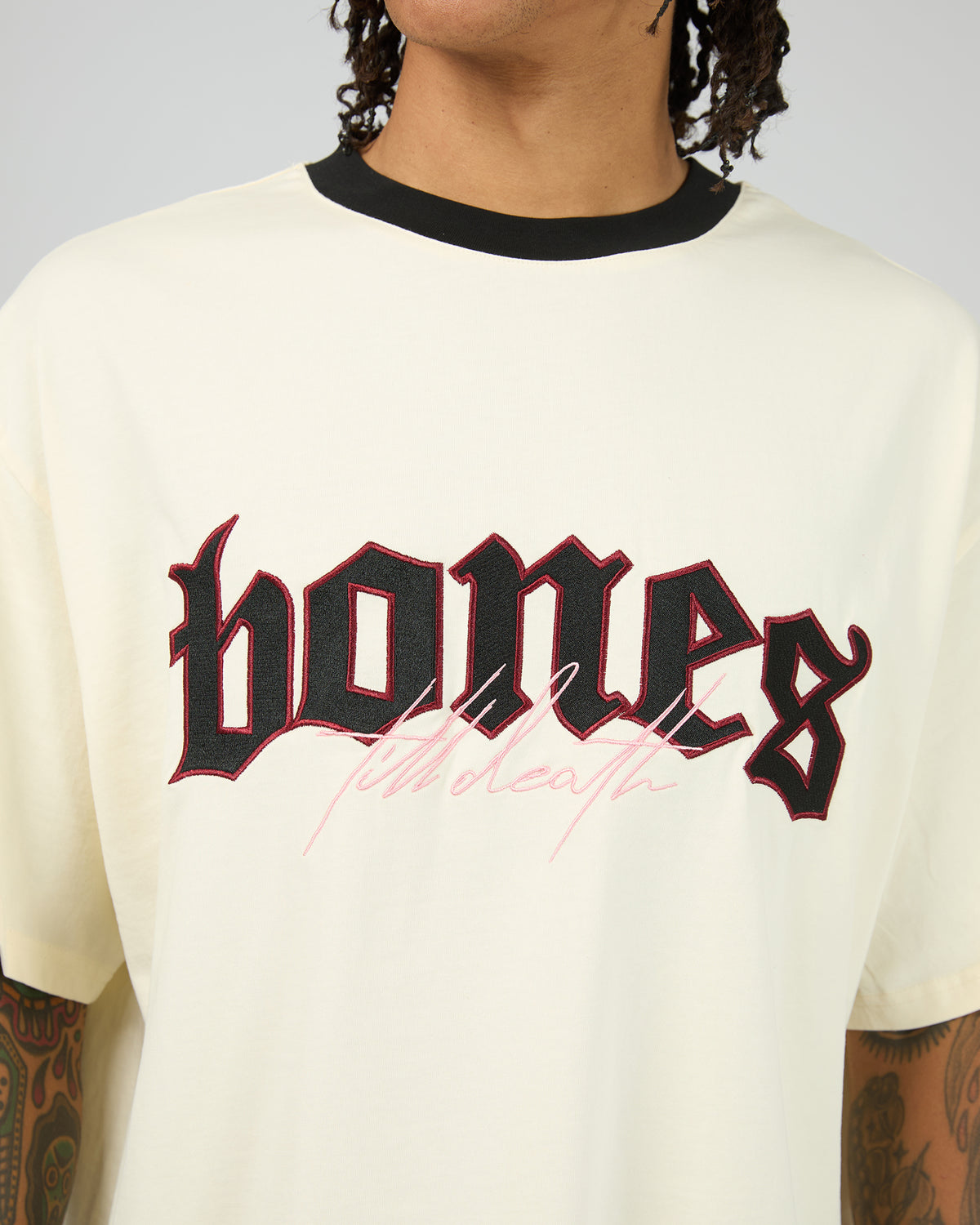 Till Death Love Letter Tee Cream