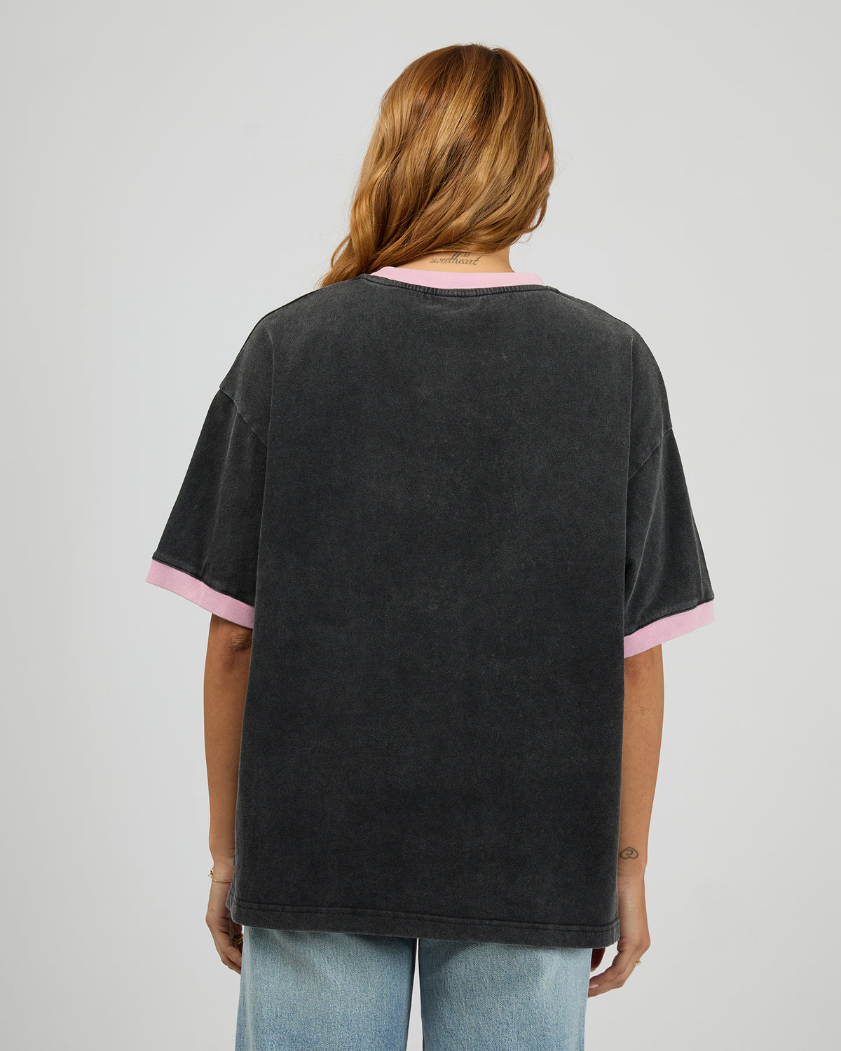 Club Zero Ringer Tee Washed Black