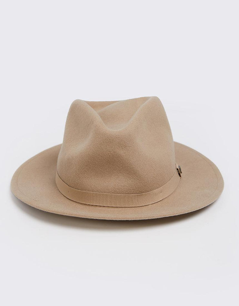 Brixton-Messer Packable Fedora Sand-Edge Clothing
