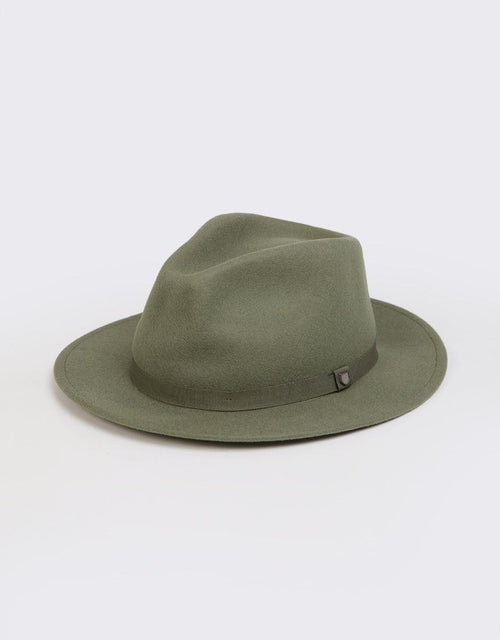 Brixton-Messer Packable Fedora Surplus Olive-Edge Clothing