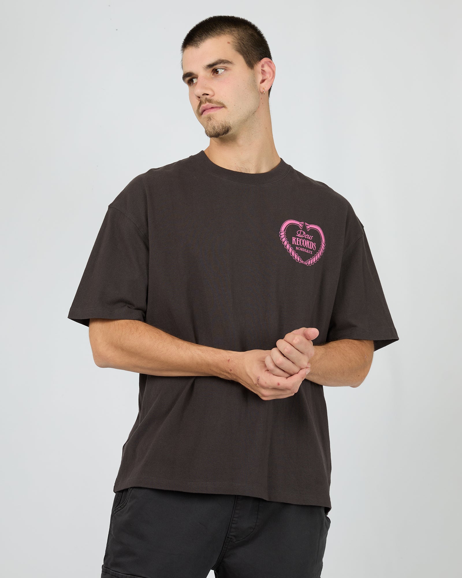 Lady Libertine Tee Anthracite - Edge Clothing