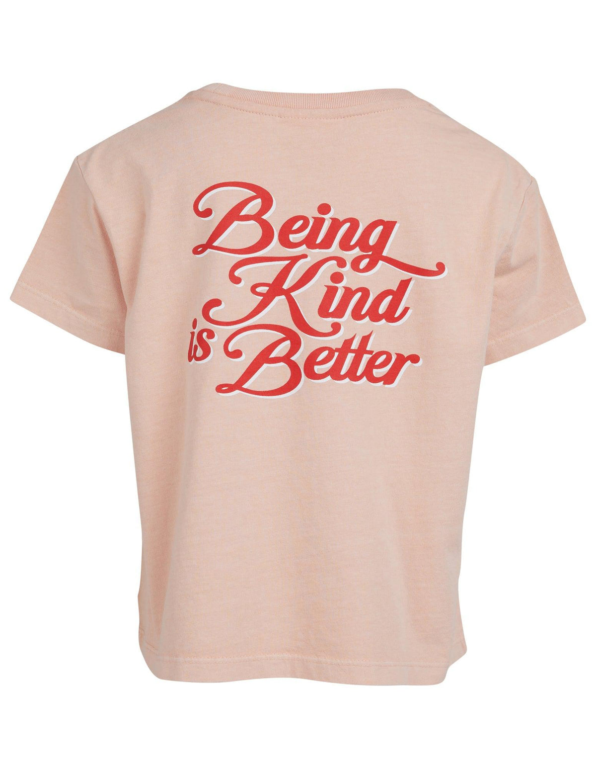 Eve Girl 3-7-Kids Kind Is Better Tee Pink-Edge Clothing