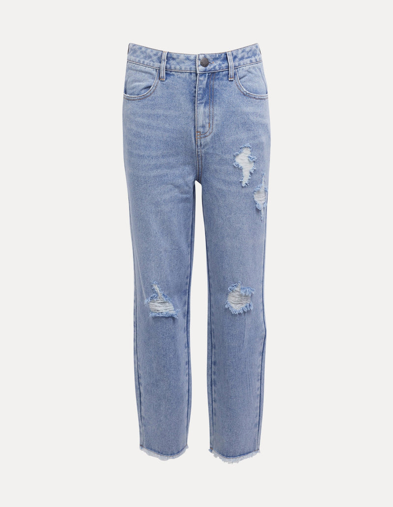 Eve Girl 8-16-Ella Jean Light Denim-Edge Clothing