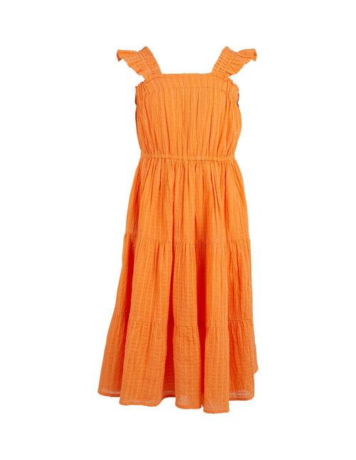 Eve Girl 8-16-Kids Flynn Maxi Dress Orange-Edge Clothing