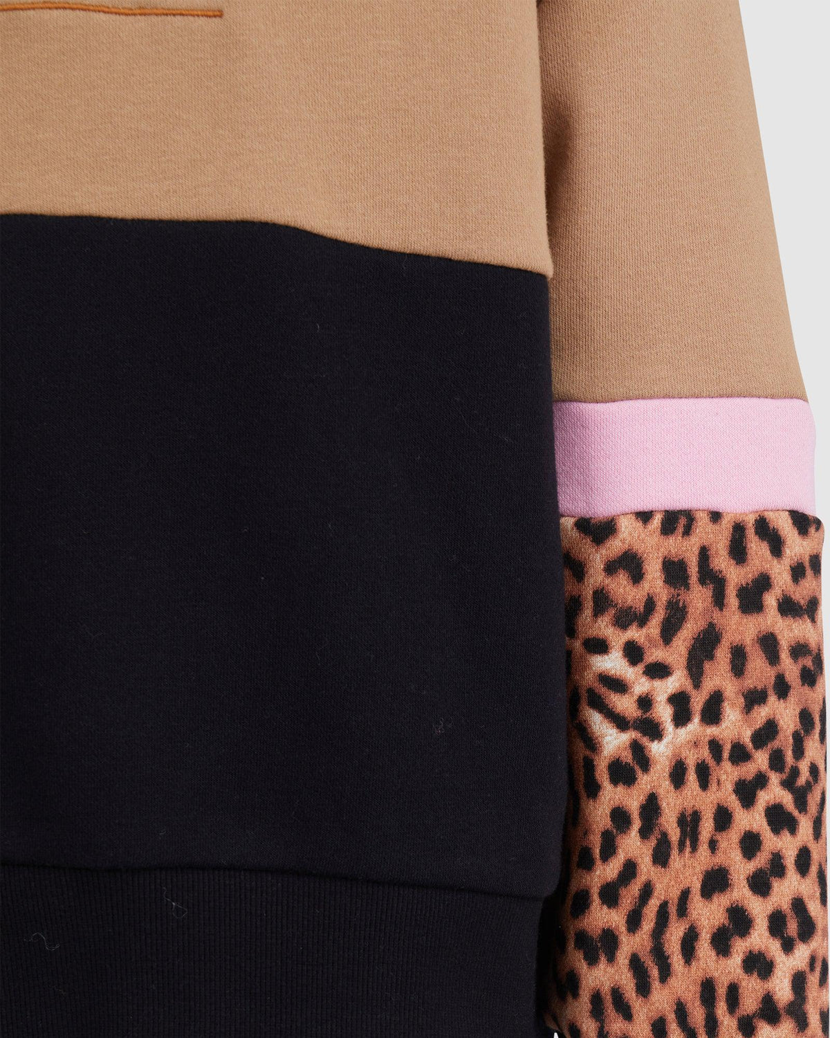 Eve Girl 8-16-Leopard Panel Hoody Black-Edge Clothing