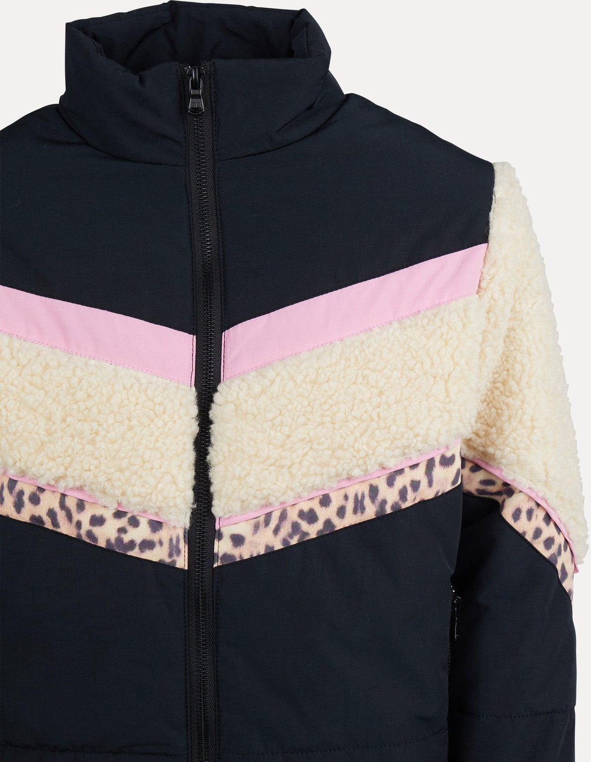 Eve Girl 8-16-Leopard Panel Jacket Print-Edge Clothing