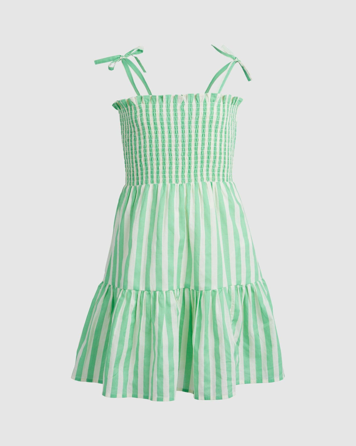 Eve Girl 8-16-Tang Dress Green-Edge Clothing