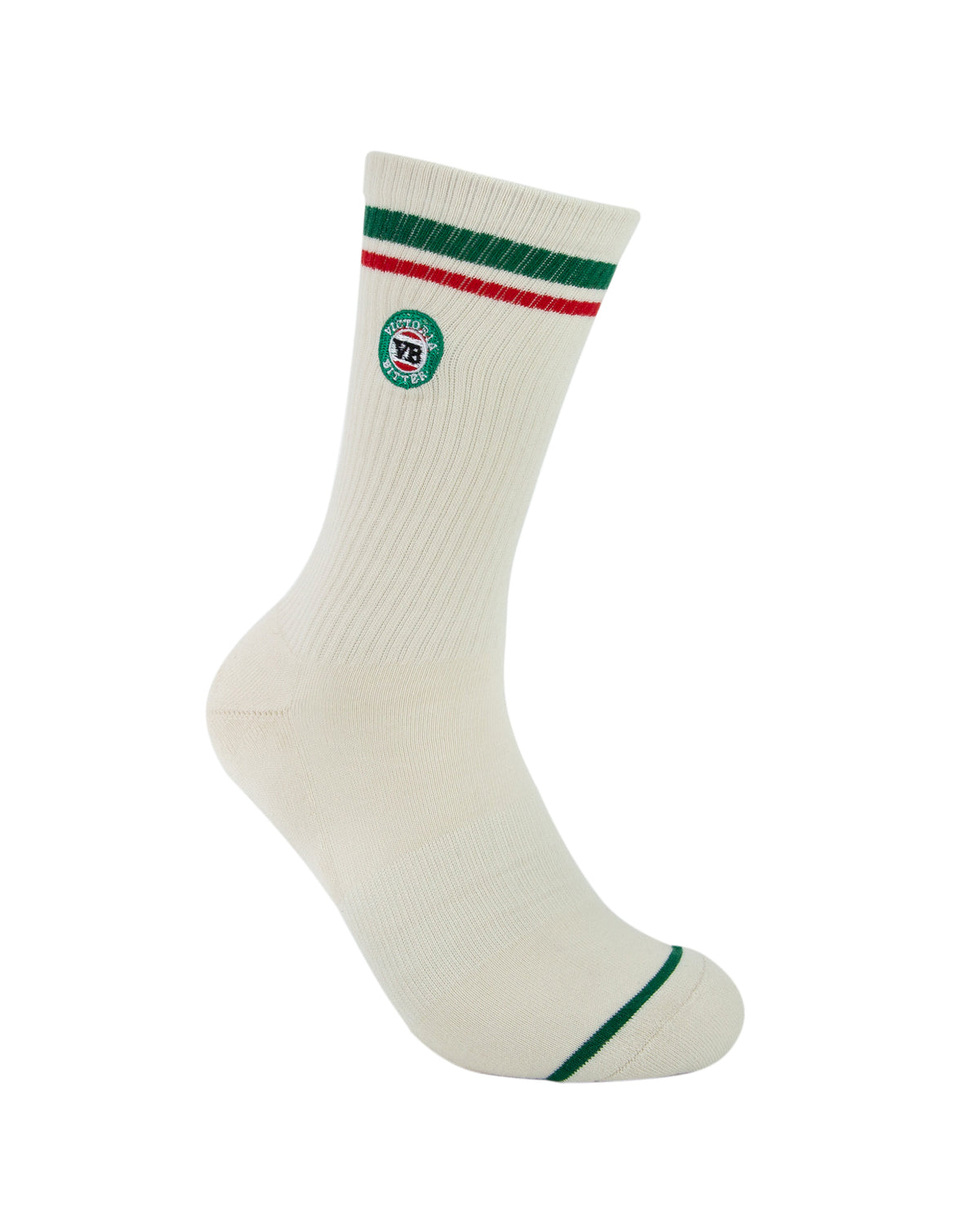 Vb Logo Sneaker Sock   2 Pack Black Cream