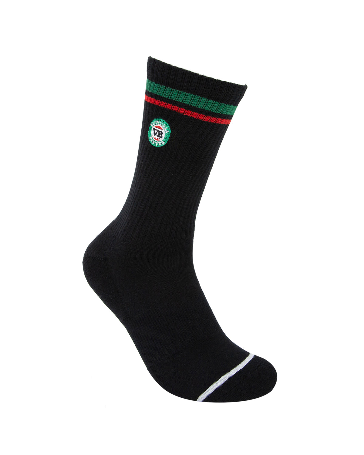 Vb Logo Sneaker Sock   2 Pack Black Cream