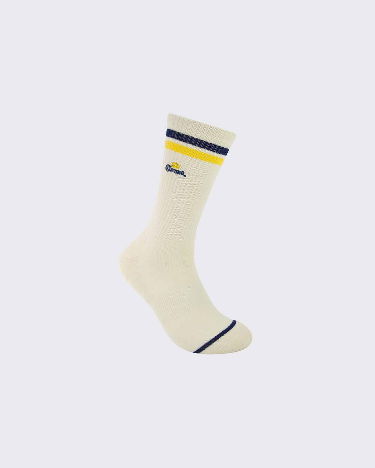 Foot-ies-Corona Retro Sneaker Sock 2 Pack Cream-Edge Clothing