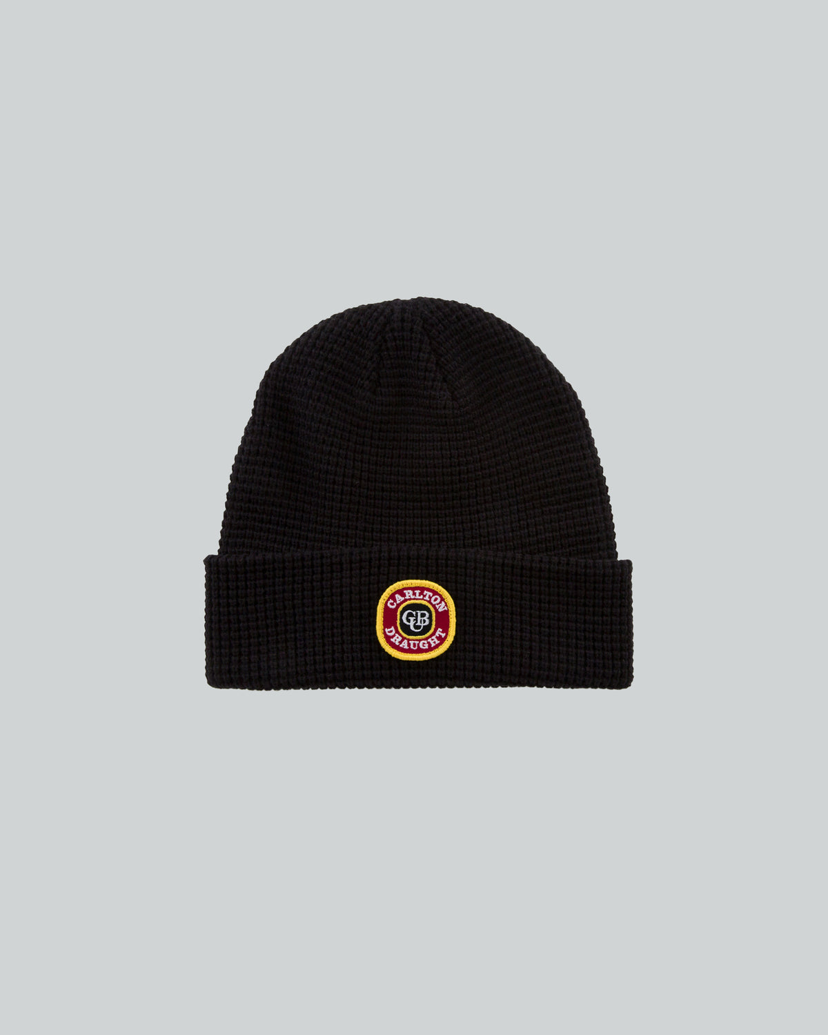 Carlton Draught Patch Waffle Beanie Black