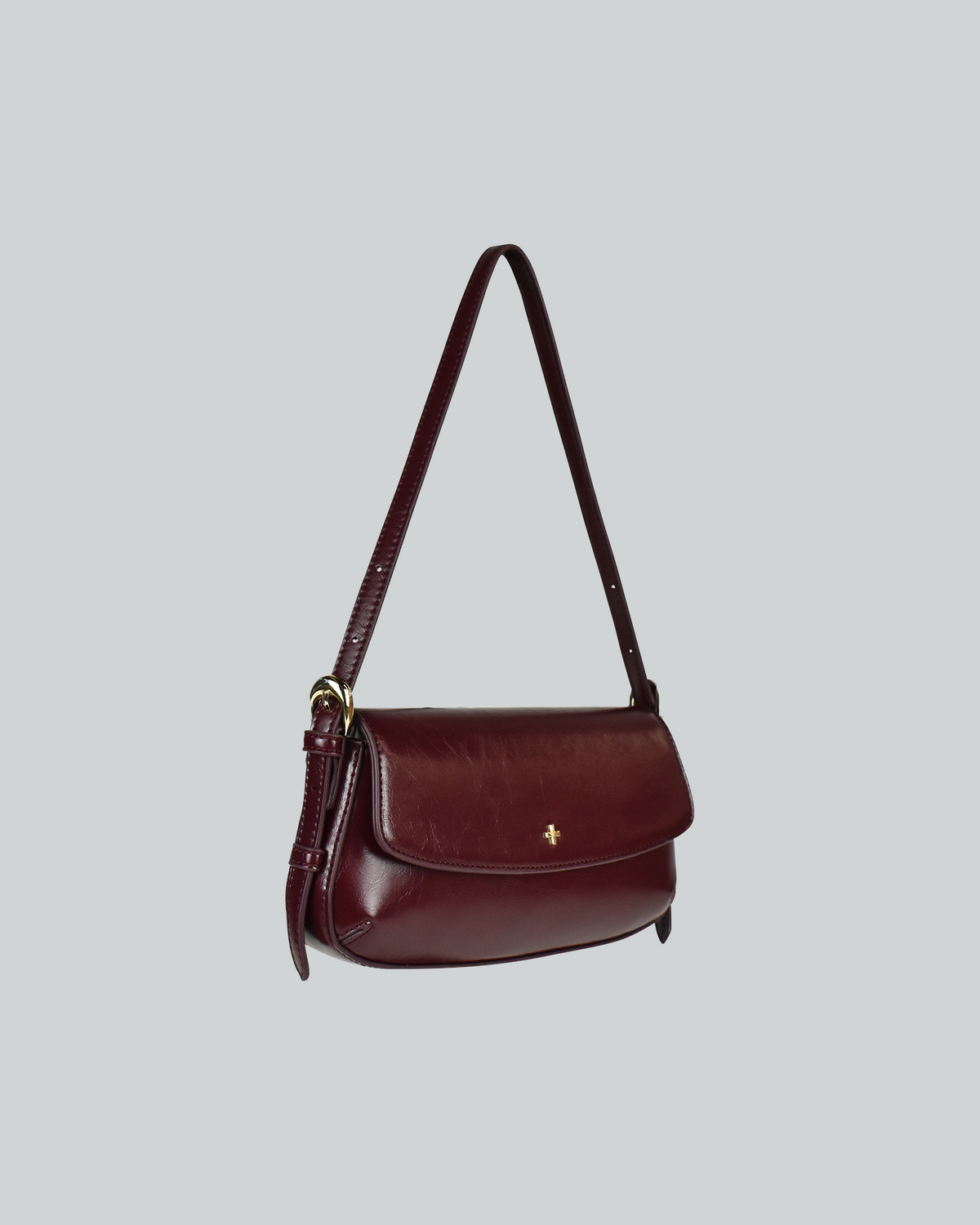 Hailee Small Flap Over Shoulder Berry