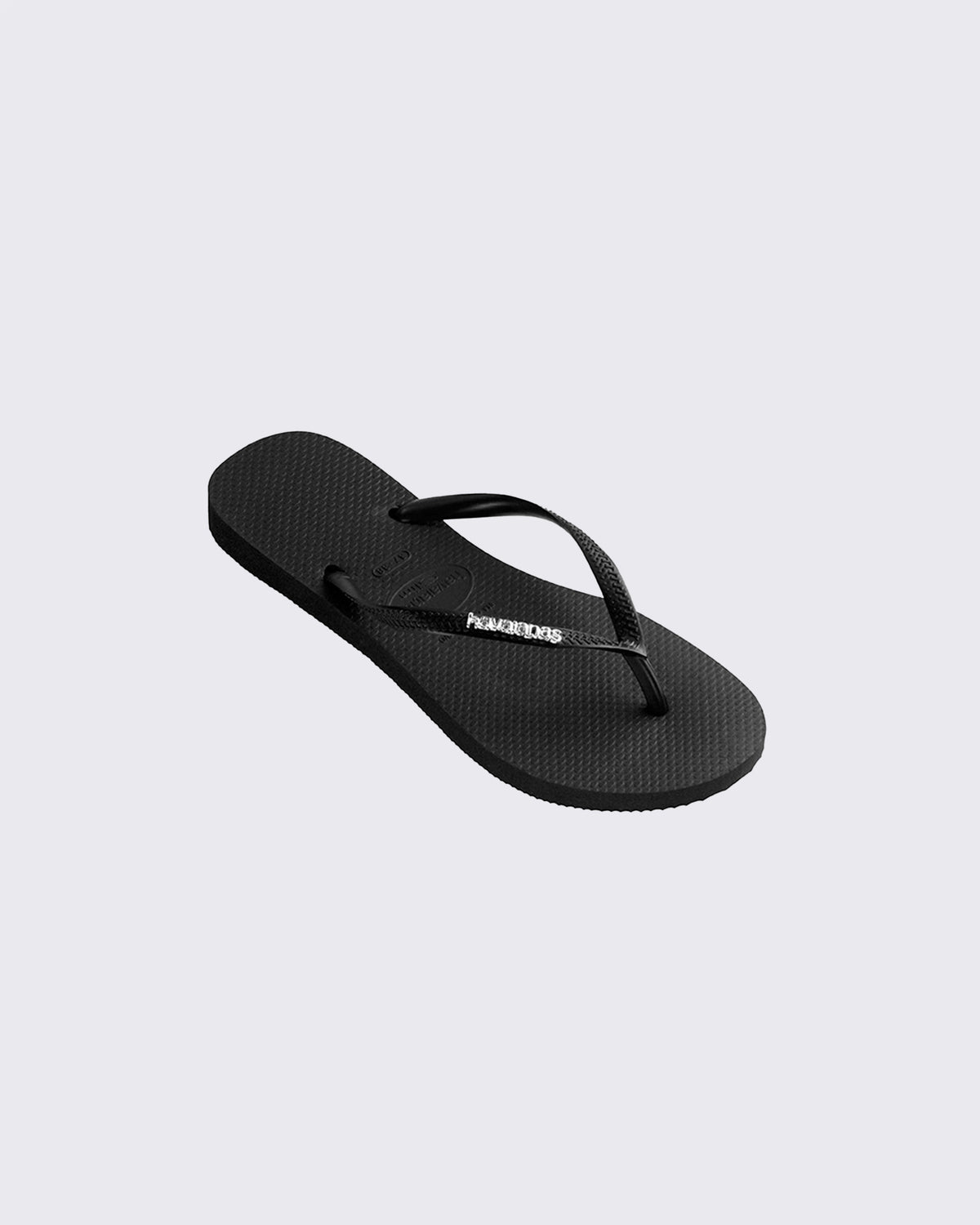 Slim Metal Logo Black Silver Female Black Silver