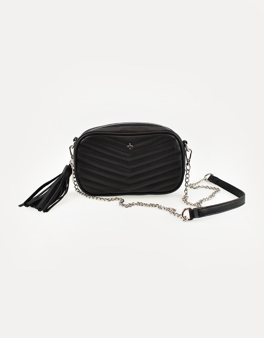 Josie Crossbody Bag Black Quilt Black