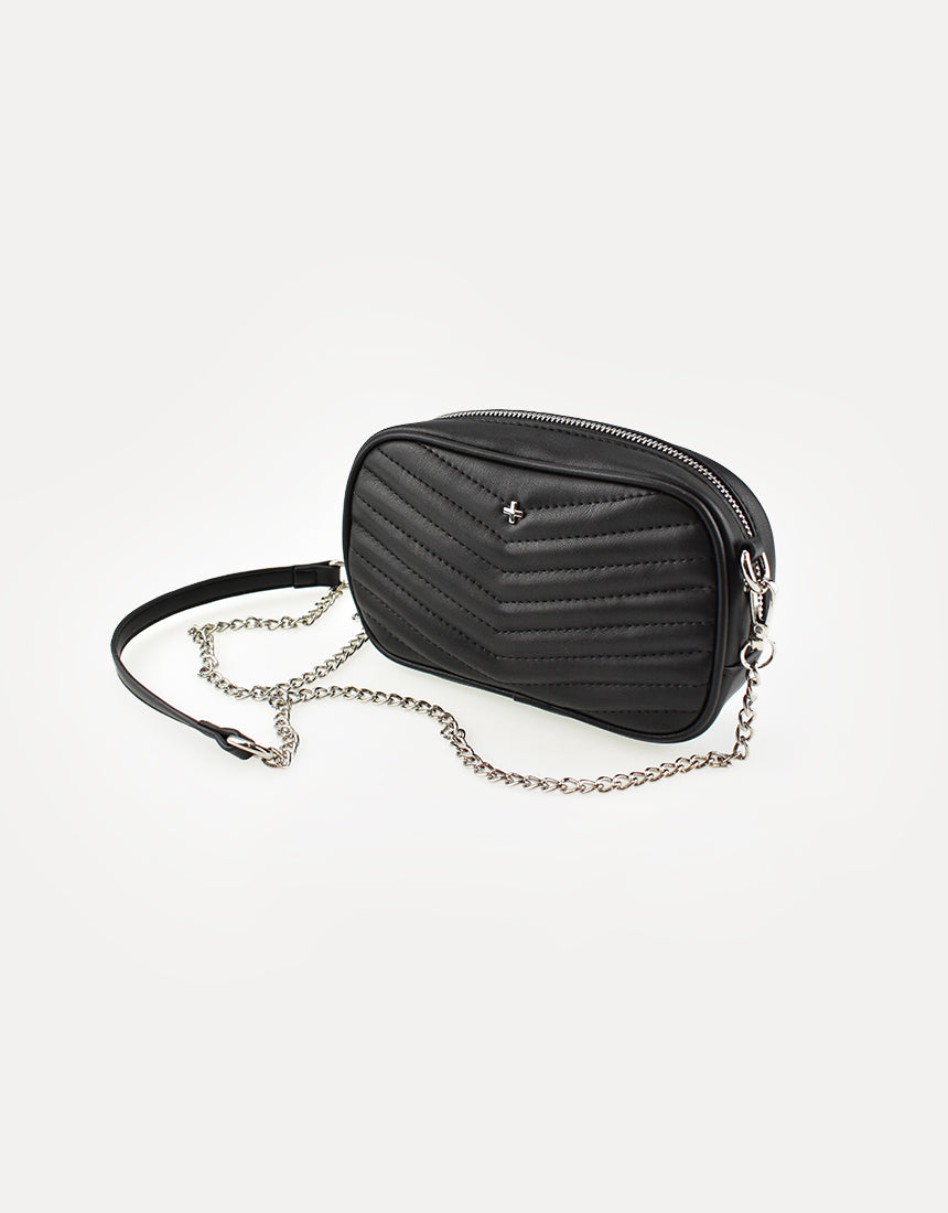 Josie Crossbody Bag Black Quilt Black
