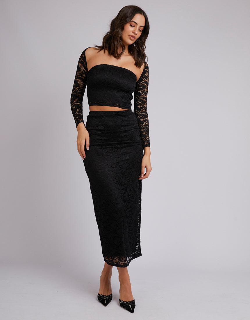 Jorge-Alina Maxi Skirt Black-Edge Clothing